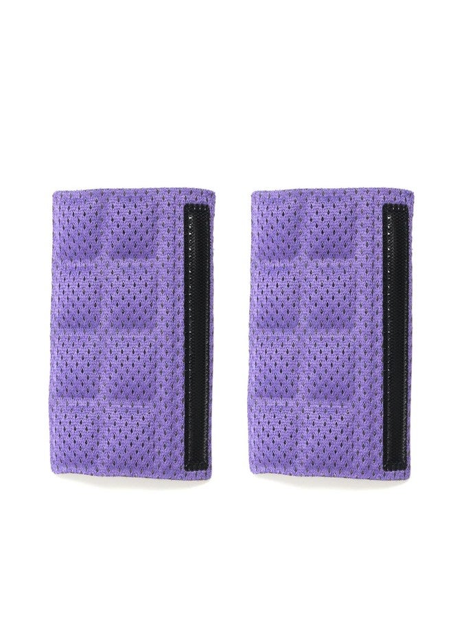 PAXLAMB 2PCS Chin Pads Foam Pad Set Strap Padding Replacements Universal Cushion Mats Liners for Cycling Bike Bicycle Motorcycle Road Racing Riding Helmet (Purple 2PCS) - Image 1