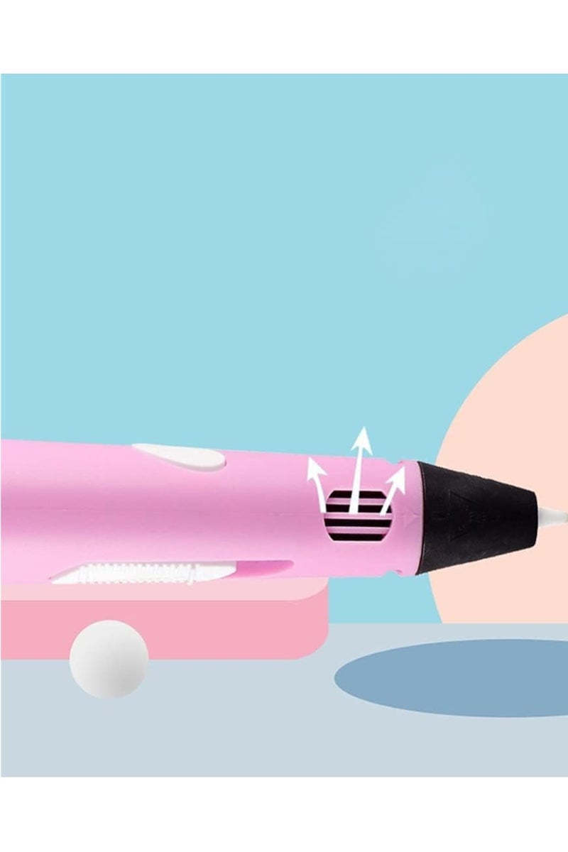 رسم ثلاثي الأبعاد باستخدام شاشة LCD لصنع نماذج خربشات فنية وحرفية - وردي - Image 2