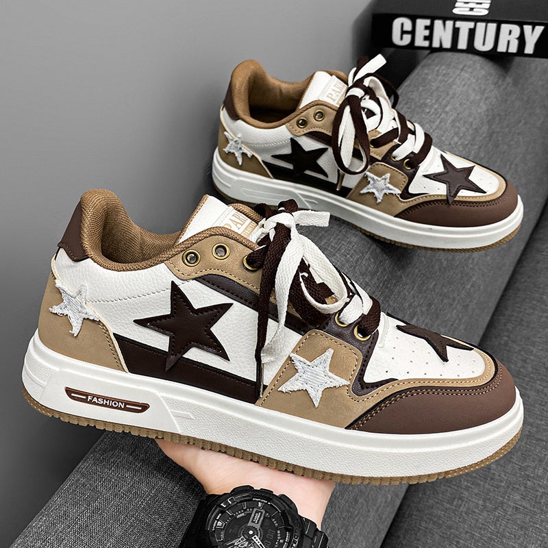 Men'S Shoes 2023 New Boys Casual Board Shoes Niche Fashion Brand Star Fashion Shoes Fleece-Lined Cotton Shoes - Image 4