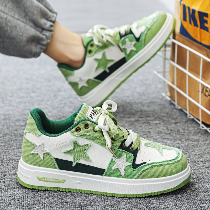 Men'S Shoes 2023 New Boys Casual Board Shoes Niche Fashion Brand Star Fashion Shoes Fleece-Lined Cotton Shoes - Image 3