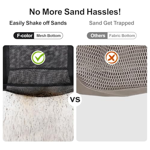 MAKABEE Mesh Beach Bag Family - Large Tote Bag 17.9" L x 15" H x 9" W(45.4cmL*38cmH*22.8cmW) Wfor Cruise Pool Toys Beach Vacation Essentials - Image 4
