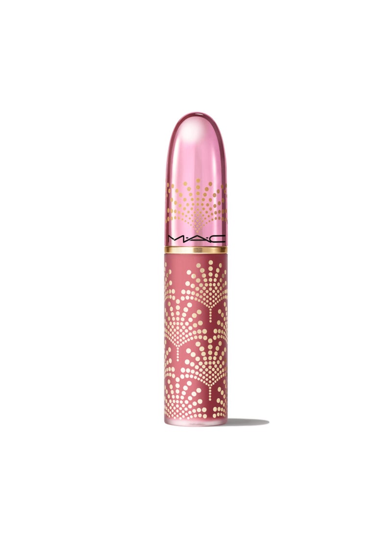 MAC Cosmetics Powder Kiss Liquid Lipcolour / Bubbles & Bows Midtone rose The Best Gift is Me 5mL / 0.15 US fl oz  - Image 2