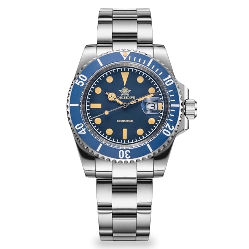 ADDIESDIVE Mens Analog 41MM Wrist Watch Japanese Quartz Water Resistant up to 200 Meters Calendar pane Blue dial - Image 1