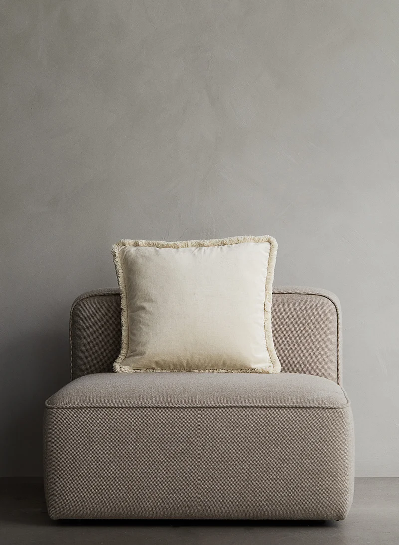 H&M Fringed Velvet Cushion Cover