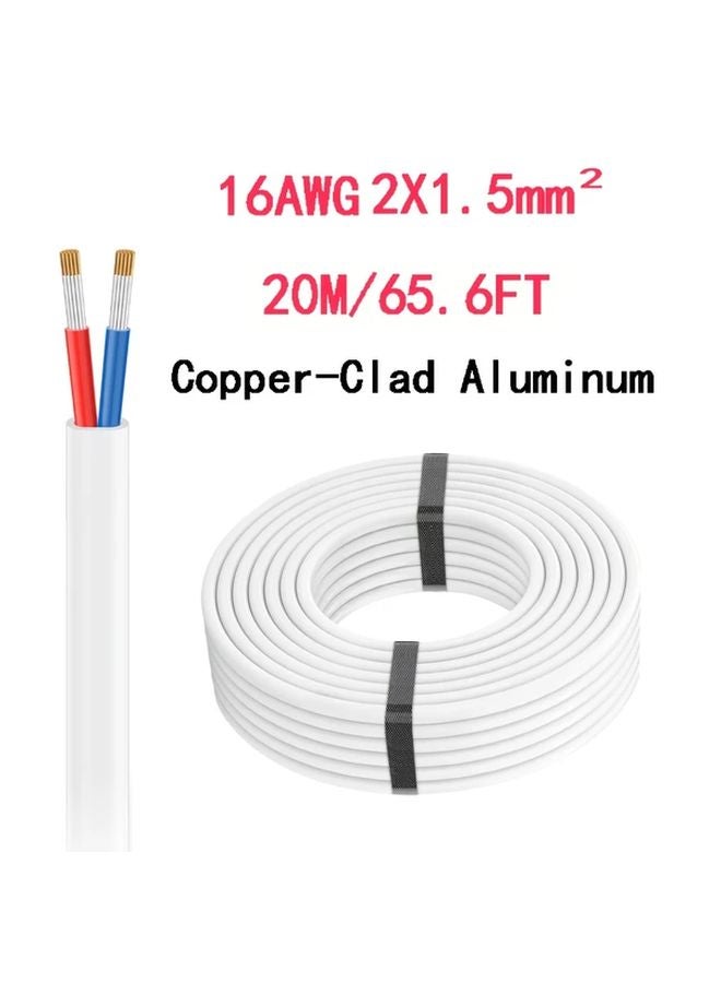 16 AWG 7874 Inch Red Blue Copper Clad Aluminum Hookup Wire for Boat Car RV Solar - Image 1