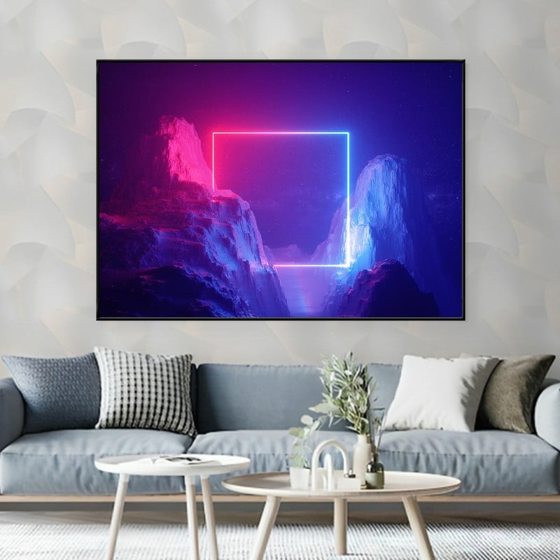 ماركتنا لوحة قماشية بتصميم مودرن مع برواز مجوف مقاس (60×40) قطعة واحدة - Image 2