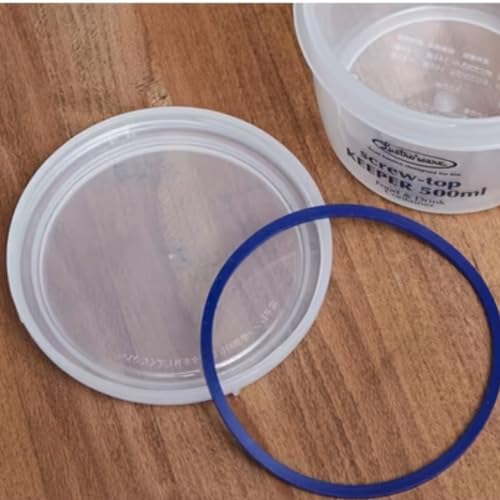 Lustroware Set of 3, Lustroware Airtight Nestable Food Storage Containers with Lids, Reusable BPA Free Meal Prep Canisters with Measurement Marks, Pantry & Fridge Organization, Microwave Safe (8.5, 17, 25 oz) - Image 5