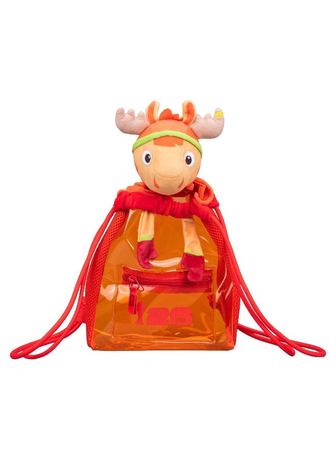 Squishmallows FIFA World Cup 2026 Canada Maple Moose Official 10.5" Plush Backpack â€“ Orange - Image 1