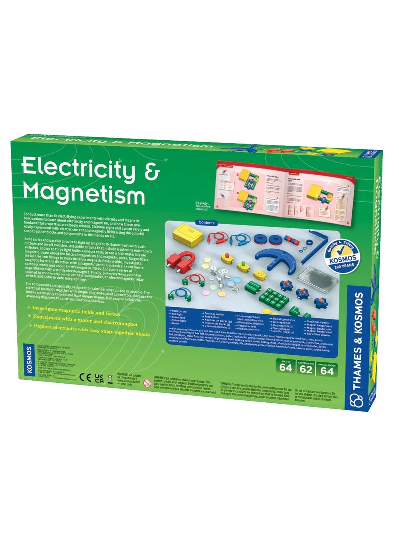 Thames & Kosmos Electricity & Magnetism Science Kit: To Build Circuits, Make Lights Glow and Educational Physics Toy