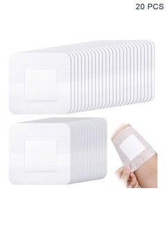 HY Waterproof Adhesive Island Dressing [Pack of 20], 4" x 4" Sterile Island Wound Dressing, Breathable Bordered Gauze Dressing, Individually Wrapped Latex Free Bandages with Non-Stick Central Pad  - Image 1