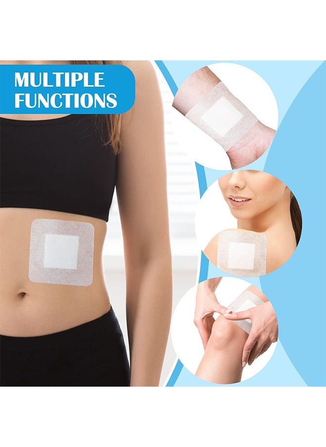 HY - Waterproof Adhesive Island Dressing [Pack of 20], 4" x 4" Sterile Island Wound Dressing, Breathable Bordered Gauze Dressing, Individually Wrapped Latex Free Bandages with Non-Stick Central Pad - Image 1