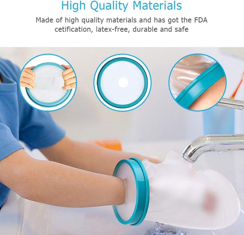 comfrt Hand Cast Cover for Shower Bathing, Waterproof Cast Protector Reusable Wrist Cast Sleeve Bag Keep Bandage Cast Dry for Adult Hand, Kids Arm, Fingers, Wound, Burn - Image 4