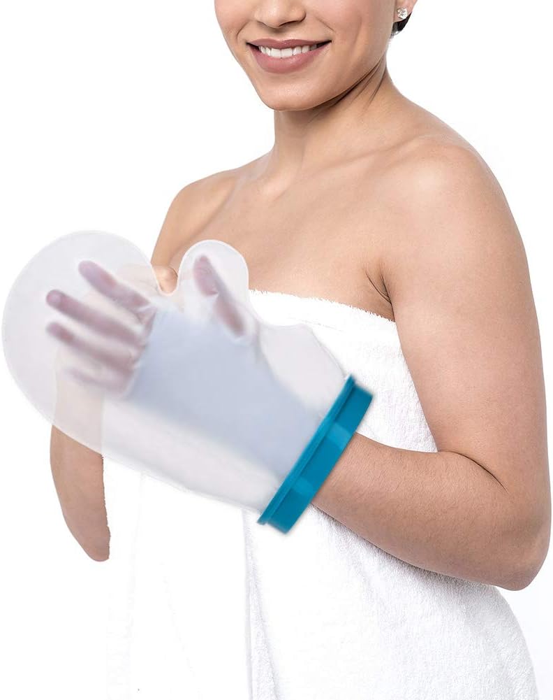comfrt Hand Cast Cover for Shower Bathing, Waterproof Cast Protector Reusable Wrist Cast Sleeve Bag Keep Bandage Cast Dry for Adult Hand, Kids Arm, Fingers, Wound, Burn - Image 1
