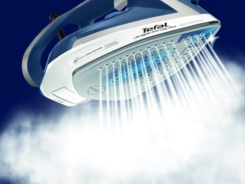 T-fal TEFAL Steam Iron | Ultraglide Plus | Steam output of 45g/min | 210 g/min with the boost | 2800W | 270ml Water tank capacity | 50/60Hz | Ultraglide Anti-Calc Plus | 2 Years Warranty | FV5820G0 - Image 3