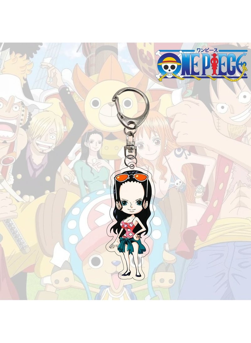 Anime One Piece Nico·Robin Keychain