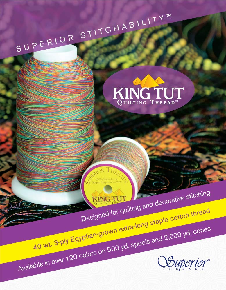 Superior Threads King TUT Quilting Thread #940 Els Cotton Candy - 2000 Yard Cone - Image 2