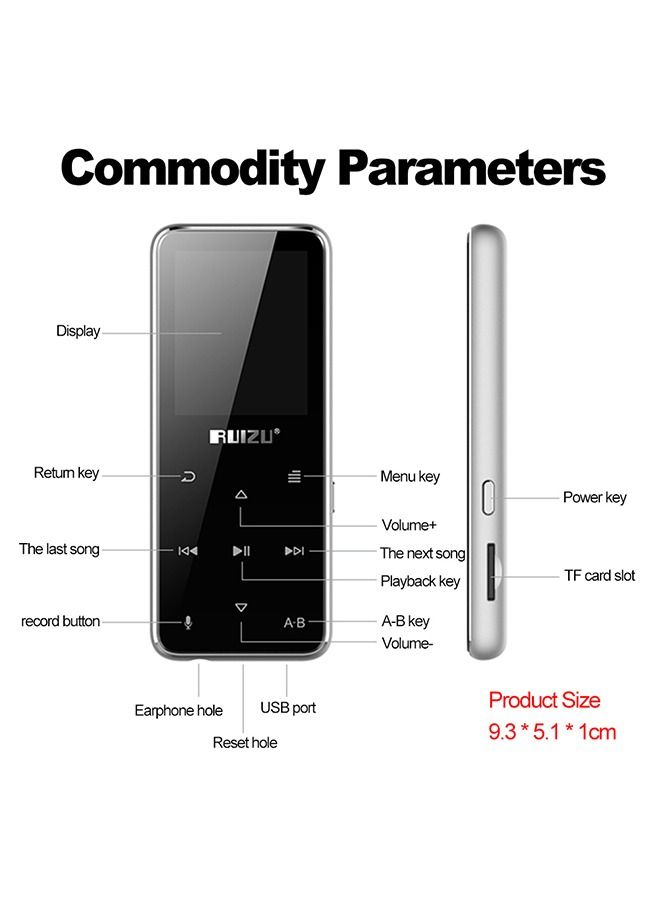 RUIZU MP3/MP4 Digital Player With Headphones  - Image 3