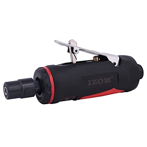 IZOM IZ-7032B 6mm (1/4") Mini Air Die Grinder Compact Air Powered 25000 RPM Grinding Machine 90 PSI Engraving Polish Pneumatic Rotary Tool - Image 1