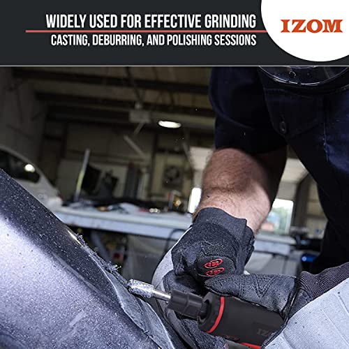 IZOM IZ-7032B 6mm (1/4") Mini Air Die Grinder Compact Air Powered 25000 RPM Grinding Machine 90 PSI Engraving Polish Pneumatic Rotary Tool - Image 4