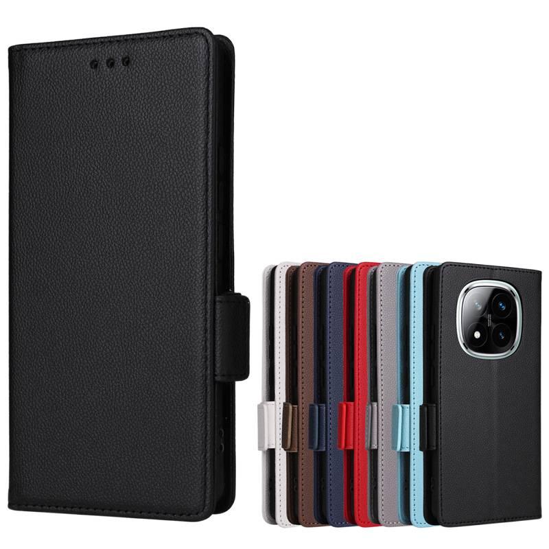 MS TPU Protective Case for redminote14pro/redminote14pro with Card Holder and Lanyard plus Kickstand plus Scratch Resistant in Gray - Image 2
