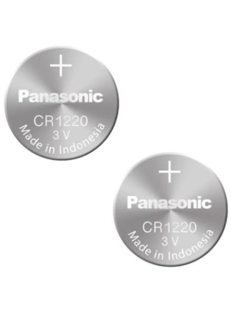 2-Pieces Panasonic CR1220 Lithium 3V Indonesia Batteries