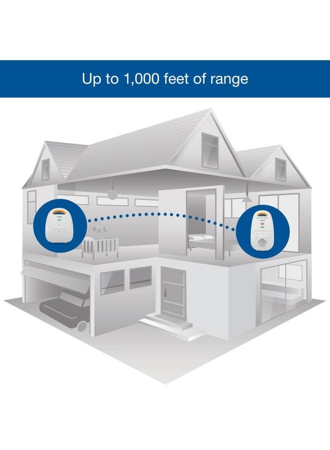 vtech DM111 Upgraded Audio Baby Monitor. 1 Parent Unit with Rechargeable Battery, Best-in-Class Long Range, Digital Wireless Transmission, Crystal-Clear Sound, Plug & Play, Sound Indicator & Alerts - Image 4
