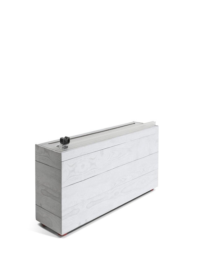 Chicwrap Shiplap Refillable Plastic Wrap Dispenser - Includes One 12" x 750' Roll of Professional Grade Plastic Wrap - BPA Free and Kosher Certified - Reusable Dispenser w/Slide Cutter - Image 3