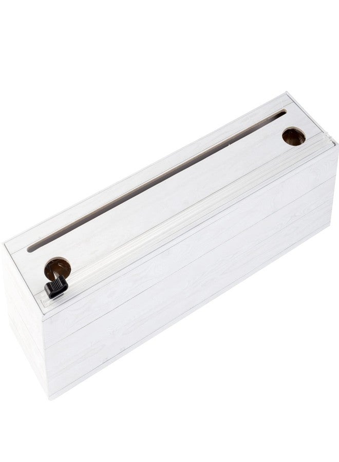 Chicwrap Shiplap Refillable Plastic Wrap Dispenser - Includes One 12" x 750' Roll of Professional Grade Plastic Wrap - BPA Free and Kosher Certified - Reusable Dispenser w/Slide Cutter - Image 2