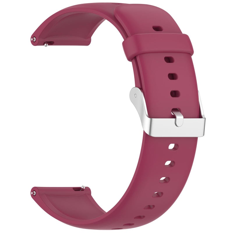 erorex For Cmf Watch 3 Pro / Cmf Watch Pro2 Solid Color Silicone Watch Band( Red) - Image 3
