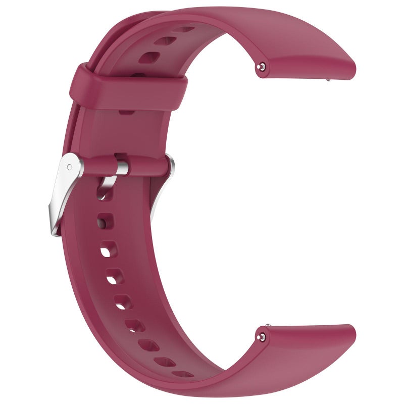 erorex For Cmf Watch 3 Pro / Cmf Watch Pro2 Solid Color Silicone Watch Band( Red) - Image 4