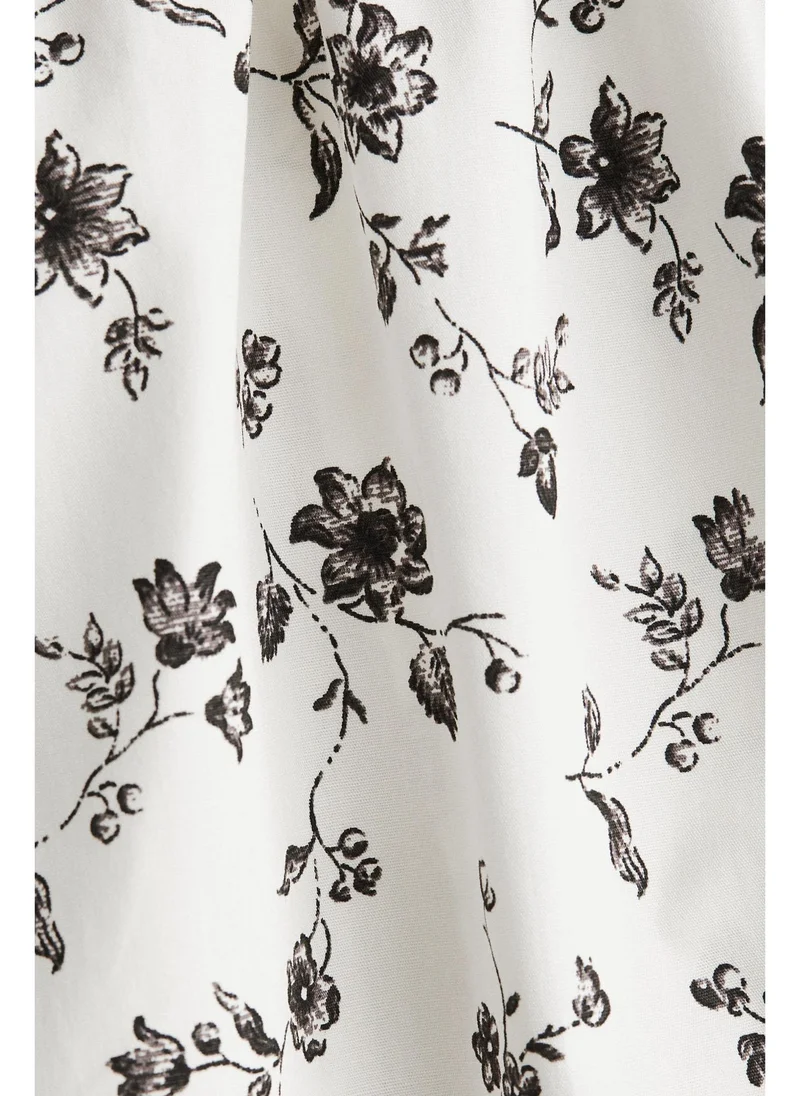 اتش اند ام Flared-skirt cotton dress