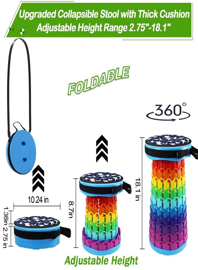 ALEVMOOM كرسي قابل للطي ALEVMOOM 2026 مع وسادة سميكة، ارتفاع 18.1 بوصة وعمق 10.24 بوصة، أكثر متانة وقدرة تحمل تصل إلى 600 رطل، كرسي قابل للطي والتعديل للتخييم والمشي لمسافات طويلة والجبال والحدائق والشواء - Image 2