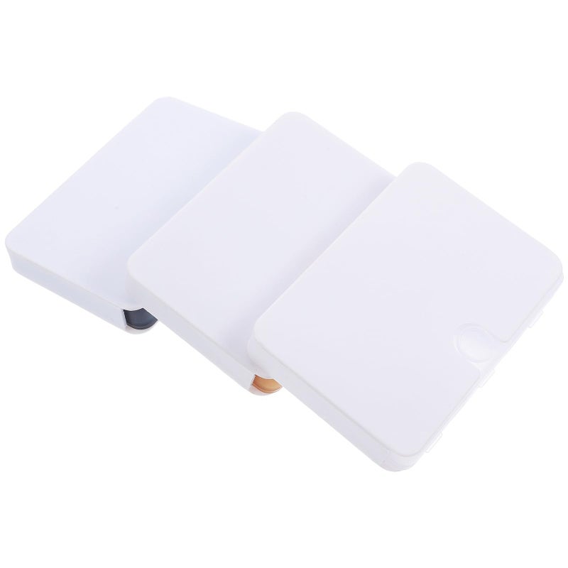 Compact 6 Compartments Pill Box Organizer 3 Pack Portable Travel Medicine Case - Image 2