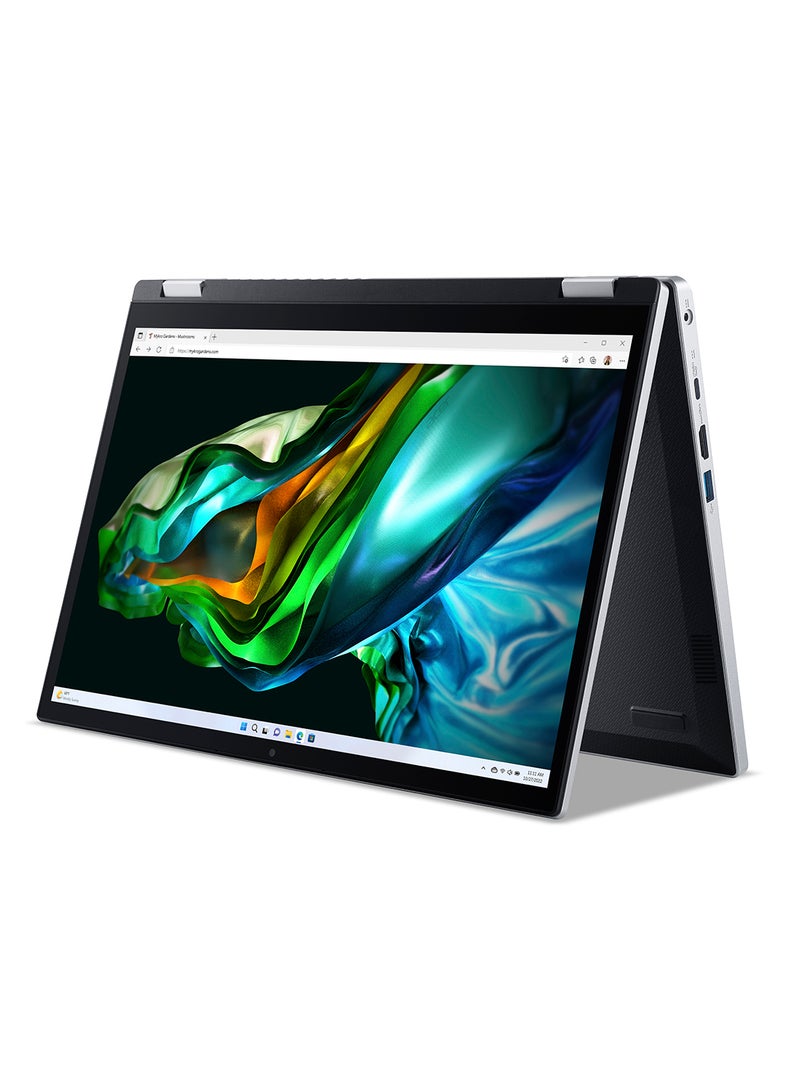 Acer Aspire 3 Spin 14 2-in-1 Convertible (2023)A3SP14-31PT-33DA Touchscreen Laptop With 14-Inch Display, Core i3-N305 Processor/4GB RAM/256GB SSD/Intel UHD Graphics/Windows 11 Home With Pen English/Arabic Silver - Image 3