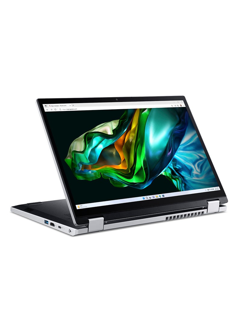Acer Aspire 3 Spin 14 2-in-1 Convertible (2023)A3SP14-31PT-33DA Touchscreen Laptop With 14-Inch Display, Core i3-N305 Processor/4GB RAM/256GB SSD/Intel UHD Graphics/Windows 11 Home With Pen English/Arabic Silver - Image 5