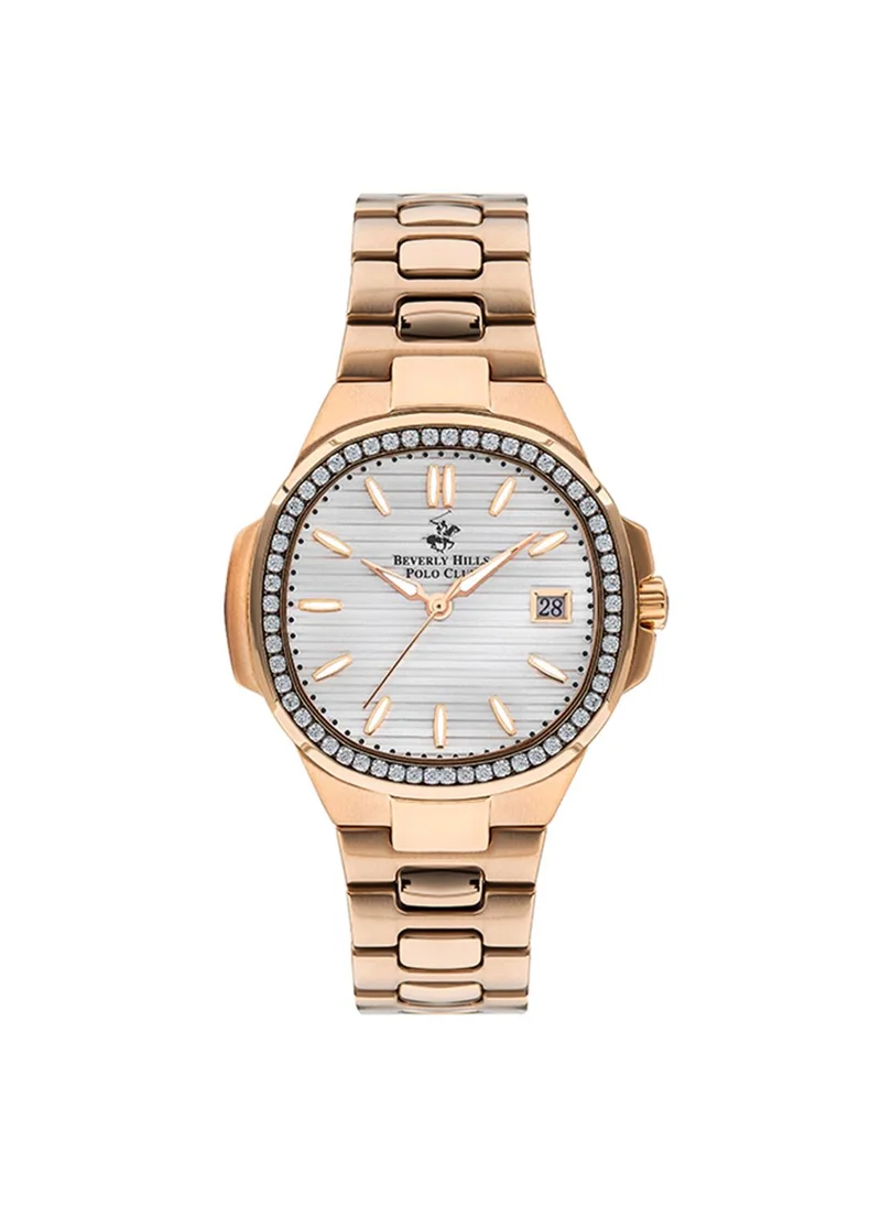 BEVERLY HILLS POLO CLUB Beverly Hills Polo Club BP3320X.130 Women Analog Display Watch & Metal Strap Gold