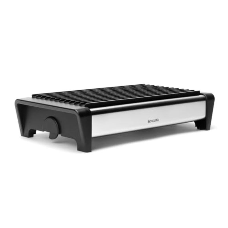 477102 Food Warmer, 2 Burner - Matt Steel With Black Grill - Image 1