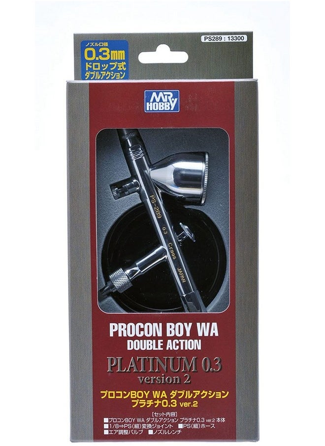 GSI Creos GSI Creos - Mr. Procon Boy WA Platinum Airbrush with Air Up System 0.3mm, Mr. Hobby  - Image 4