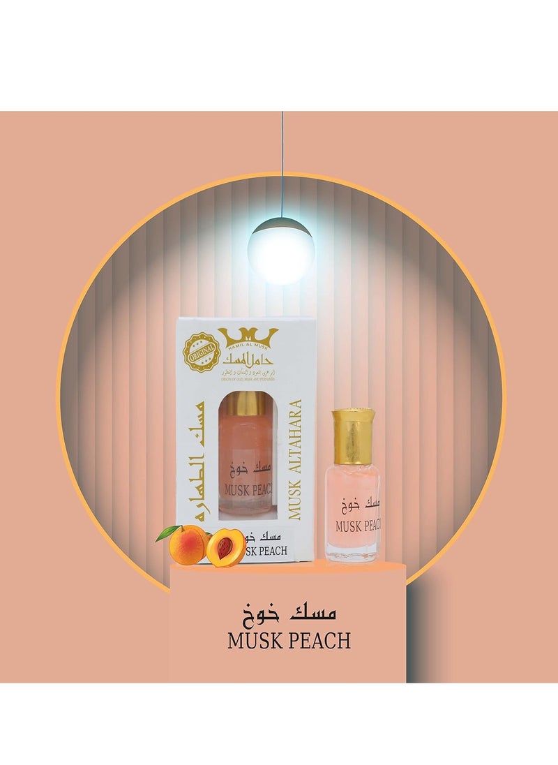 Hamil Al Musk Musk Al Tahara musk Peach Perfumed Body Lotion 6ml  - Image 1
