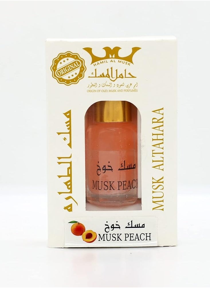 Hamil Al Musk Musk Al Tahara musk Peach Perfumed Body Lotion 6ml  - Image 3