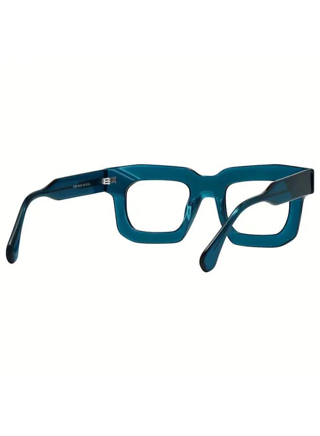 FYTOO Women Blue Square Acetate Fashion Glasses Lightweight Casual Stylish - Image 3