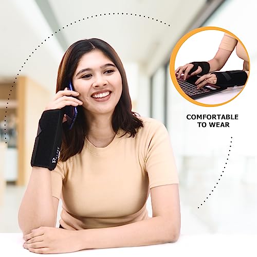 Relief Carpal Tunnel Wrist Brace with Adjustable Straps & Thumb Support | Medical-Grade Splint for Pain, Tendonitis & Sprain Recovery | Breathable Wrist Support for Men & Women (Right) - Image 2