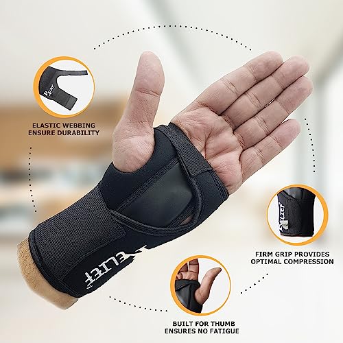 Relief Carpal Tunnel Wrist Brace with Adjustable Straps & Thumb Support | Medical-Grade Splint for Pain, Tendonitis & Sprain Recovery | Breathable Wrist Support for Men & Women (Right) - Image 3