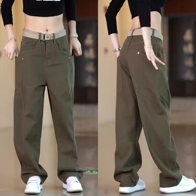 Unisex Classic Denim Jeans Loose Fit Daily Outdoor Wear - Image 5