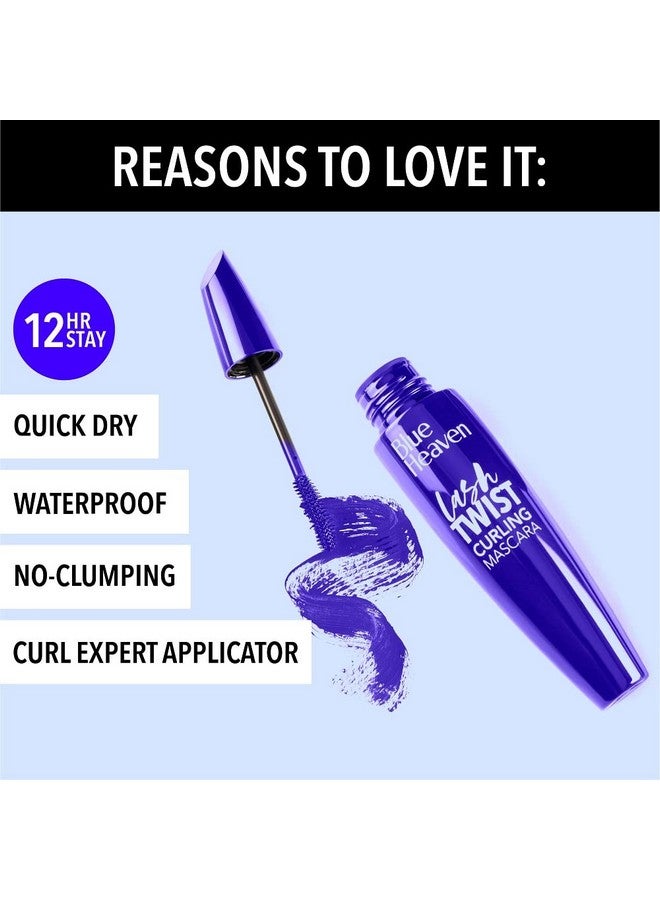 بلو هيفن ماسكارا بلو هيفن لاش تويست كيرلنج المقاومة للماء باللون الأزرق | سريعة الجفاف | لا تتكتل | ماسكارا تدوم طويلاً للنساء | 12 مل - Image 3