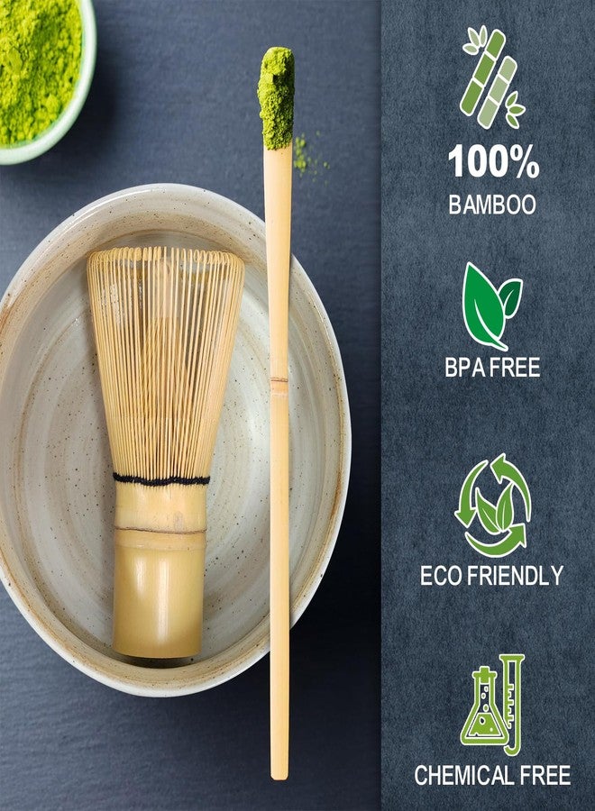 TAICORE Matcha Whisk Set, 6 Pieces, with Bamboo Whisk, Ceramic Bowl, Sifter, Scoop, and All Accessories, Matcha Tea Set - Image 3