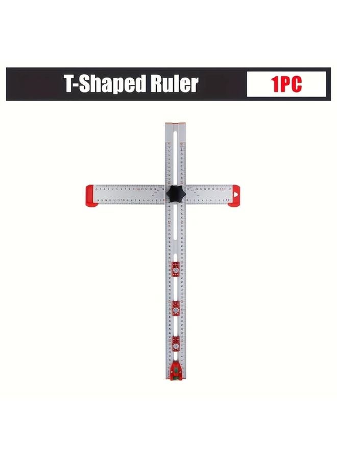 90 Degree Right Angle Square 24 Inch Adjustable T Square 4 In 1 Drilling Positioning Guide - Image 1