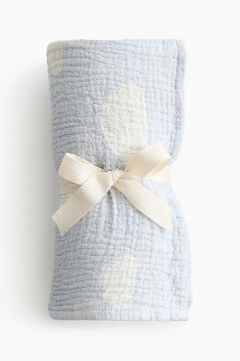 H&M Patterned muslin baby blanket