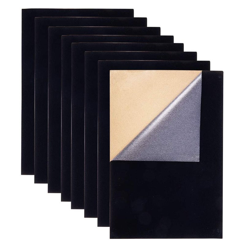 BENECREAT 20PCS Halloween Black Velvet Fabric Sticky Back Adhesive Back Sheets A4 Sheet 83 x 118 SelfAdhesive Durable Water Resistant MultiPurpose for Festival Art and Craft Making - Image 2