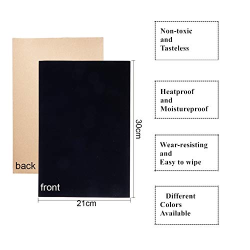 BENECREAT 20PCS Halloween Black Velvet Fabric Sticky Back Adhesive Back Sheets A4 Sheet 83 x 118 SelfAdhesive Durable Water Resistant MultiPurpose for Festival Art and Craft Making - Image 3